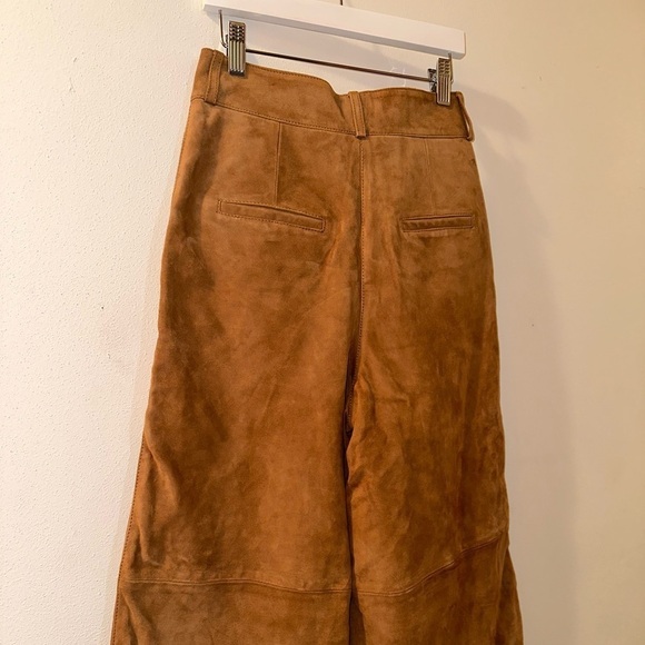 MASSIMO DUTTI Suede Leather Culottes - Picture 8 of 10